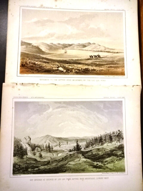 1860 Four Tinted Lithographs American West (1 of 3)