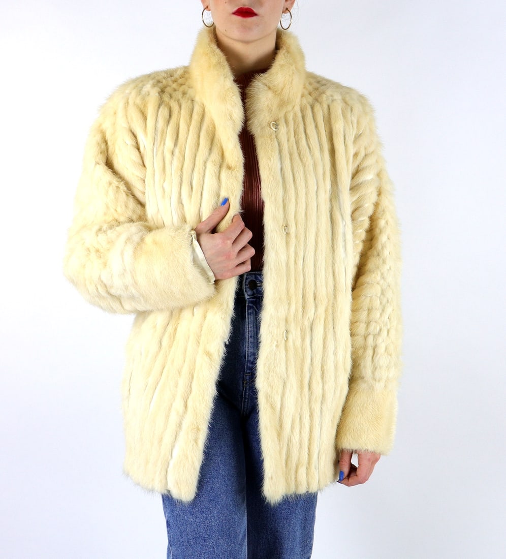GOLDEN MINK FUR JACKET EU:XL US:20 (1 of 9)