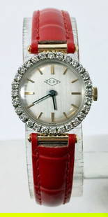 Solid 14k PERY 17J Winding Ladies Watch w/Diamonds* EXLNT* SERVICED: Solid 14k PERY 17J Winding Ladies Watch w/Diamonds* EXLNT* SERVICED This Ladies PERY watch is Swiss made. Great present for yourself or someone you love! * Solid 14k Yellow gold case