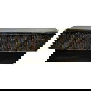Paul Evans Mid-Century Modern Brutalist Deep Relief Credenza / Sideboard, Signed: Title: Paul Evans Mid-Century Modern Brutalist Deep Relief Credenza / Sideboard, Signed Description: Paul Evans Mid-Century Modern Brutalist Deep Relief Credenza / Sideboard, Signed Handcrafted Paul E