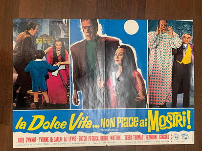 Munsters Go Home (1967) 19.25" X 27.25" Italian Photobusta Movie Posters X10: Munsters Go Home (1967) 19.25" X 27.25" Italian Photobusta Movie Posters X10 Reserve: $446.00 Shipping: Domestic: Flat-rate of $42.00 to anywhere within the contiguous U.S. International: Foreign ship
