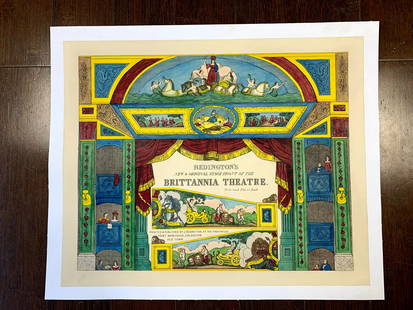 Redington's New Brittannia Theatre (1855) 14.5" X 18" UK Theater Advertising Poster LB: Redington's New Brittannia Theatre (1855) 14.5" X 18" UK Theater Advertising Poster LB Reserve: $446.00 Shipping:Domestic: Flat-rate of $28.00 to anywhere within the contiguous U.S.International: