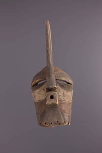 Songye mask - DRC ex-Zaïre - African Art Tribal Art: Title: Songye mask - DRC ex-Zaïre - African Art Tribal ArtDate/Period: Second half 20th centuryOrigin: DRC ex-ZaïreDimension: 16,54 InchMaterials: woodWeight: 1,76 PoundsItem type: masksProvenance: