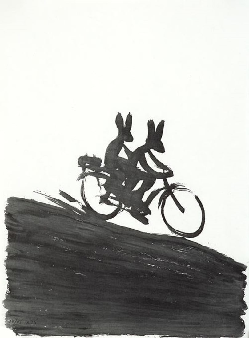 Xisco Mensua Spanish engraving 1995, 12.6 x 9.5 in.: Artist: Xisco Mensua (Spain, 1960) Work Title: Untitled from Portofolio "Junio - Julio" Date/Period: 1995 Medium: engraving Overall Size: 12.6 x 9.5 in. (32 x 24 cm.) Reserve: $80.00 Shipping: Domesti