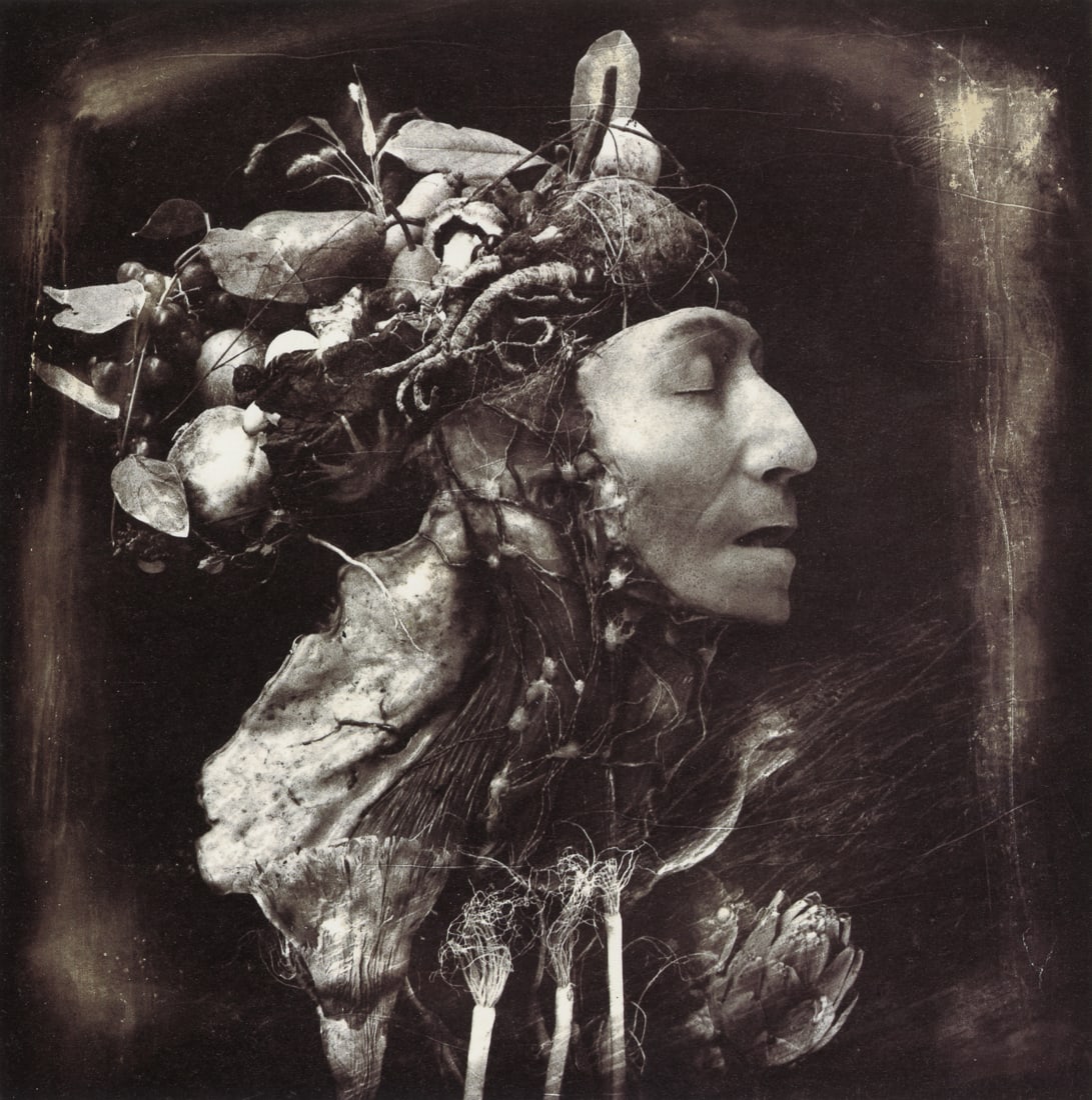 JOEL-PETER WITKIN - Harvest, Philadelphia, 1984: Artist: Joel-Peter Witkin Title: Harvest, Philadelphia, 1984 Medium: Photo Litho, 1995, Italy Dimensions: 6.35x6.4" Description: Heat Wax Mounted on 8.5x11" Conservation Board Artist Bio: Joel-Peter W