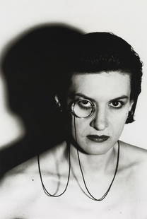 HELMUT NEWTON - Paloma Picasso, Nice, 1983: Artist: Helmut Newton Title: Paloma Picasso, Nice, 1983 Medium: Photo Litho, 2009, Italy Dimensions: 9.3x13.9" Description: Heat Wax Mounted on 14x18" Conservation Board Artist Bio: Helmut Newton (192