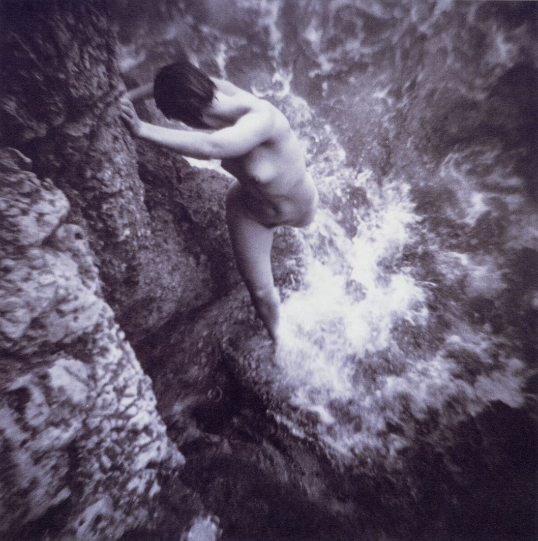 MARY ROZZI - Body Of Water #1, 1995: Artist: Mary Rozzi Title: Body Of Water #1, 1995 Medium: Photo Litho, 1997, Hong Kong Dimensions: 8.45x8.45" Description: Heat Wax Mounted on 11x14" Conservation Board Artist Bio: Mary Rozzi is an Ame