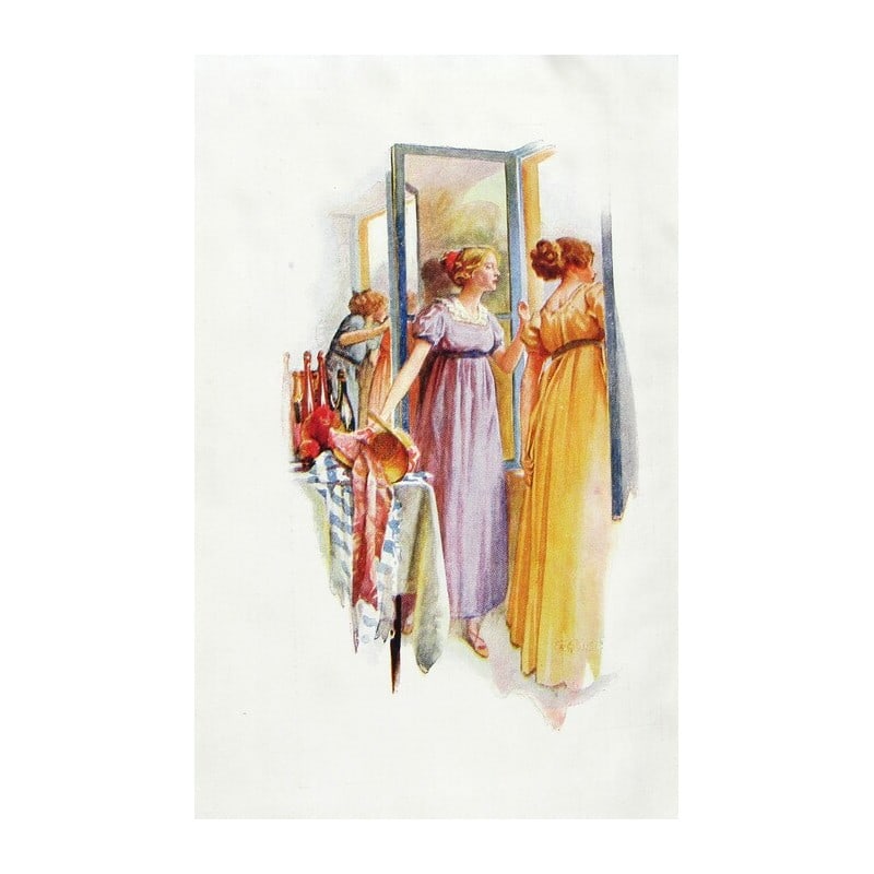 Les Miserables - Victor Hugo: Publishers cream cloth. Title with vignettes to cover. Gilt title with vignette to spine. Decorative endpapers. Volume I. Tome Premier. Full-page colour frontispiece plate. Volume II. Tome Deuxieme. F