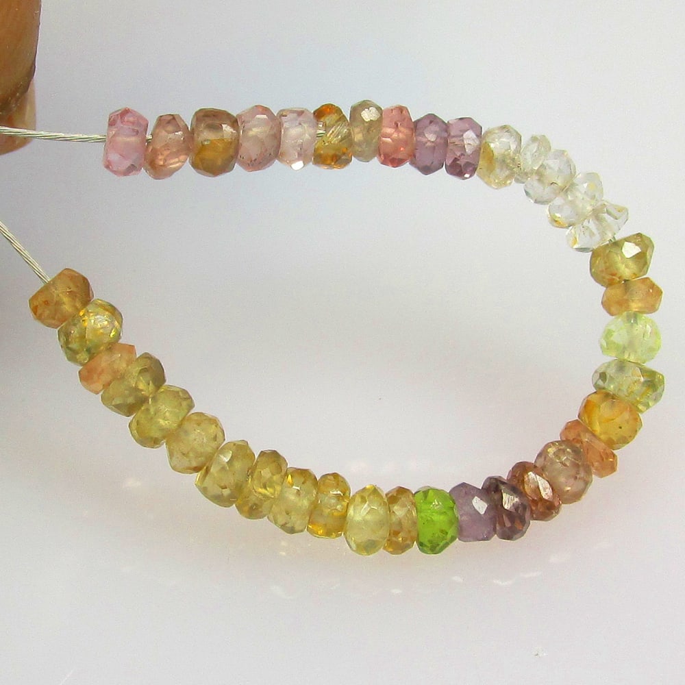 4.67 Ctw Natural 38 Multicolor Sapphire Round Beads (1 of 2)