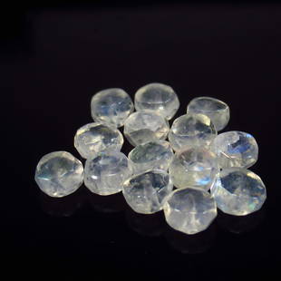 Natural Blue Moonstone Beads - 9.12 Ct: No Reserve! Title:Natural Blue Moonstone Beads - 9.12 Ct Origin: India Weight:9.12 Size/Dimensions:5.0 - 5.5 mm Description:Pieces : 14 No's / Shape : Drilled Round Beads / Clarity : Translucent / Tre