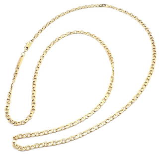 Authentic! Vintage Van Cleef & Arpels 18k White Gold Long Link Chain Necklace: Authentic! Vintage Van Cleef & Arpels 18k Yellow Gold Long Link Chain Necklace Authentic! Vintage Van Cleef & Arpels 18k Yellow Gold Long Link Chain Necklace Product Description About This Piece: Meta