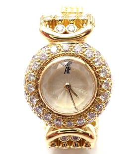 Authentic! Vintage Audemars Piguet 18k Yellow Gold 8ct Diamond Ladies Watch: Authentic! Vintage Audemars Piguet 18k Yellow Gold 8ct Diamond Ladies Watch Authentic! Vintage Audemars Piguet 18k Yellow Gold 8ct Diamond Ladies Watch Product Description About This Piece: This watch