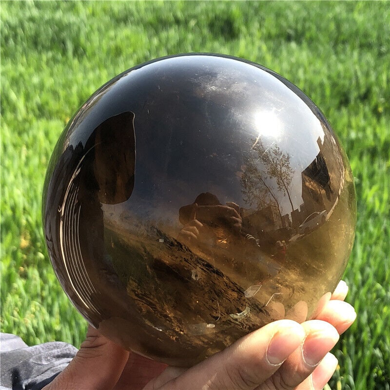 2900 Grams Top Quality Natural Smoky Quartz Sphere Carved  Ball (1 of 8)