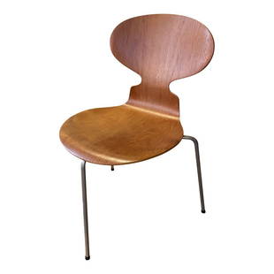 Mid Century Modern Ant Chair Fritz Hansen Illums Bolighus: The original Ant chair was named for its approximate similarity to the outline of an ant with its head raised. The chair was designed to be light, stable, easy to stack up, and to minimize tangling