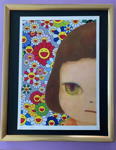 DEATH NYC Hand Signed LARGE Print Framed 16x20in COA MURAKAMI NARA JAPAN Pop Art: This is a Stunning and Scarce 100% Authentic New Print by Death NYC "GIRL" Hand Signed and Numbered in Pencil by the Artist Limited Edition of 100 Large Size: 45cm x 32cm About 18x13in Fine Art 300 gs