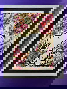DEATH NYC Signed LARGE Print 16x20in w COA + Snoopy Graffiti Pop Art Gucci X/100: This is a Stunning and Scarce 100% Authentic New Print by Death NYC Hand Signed and Numbered in Pencil by the Artist Limited Edition of 100 Large Size: 45cm x 32cm About 18x13in Fine Art 300 gsm Paper