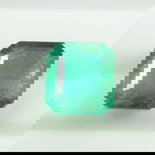 Natural Emerald - 13.75 Ct: Title: Origin: 0010a00001e64zK Weight: Too Nice Gems Size/Dimension: 5 Additional Information: Natural Emerald - 13.75 Ct Reserve: $640.00 Shipping: Domestic: Flat-rate of $7.00 to anywhere within the