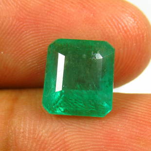 Natural Emerald - 3.96 Ct: Title: Origin: 0010a00001e64zKWeight: Too Nice GemsSize/Dimension: 6Additional Information: Natural Emerald - 3.96 Ct Reserve: $410.00 Shipping:Domestic: Flat-rate of $7.00 to anywhere within the