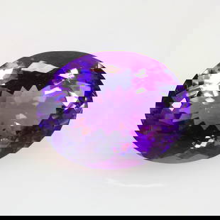 16.54 Ctw Natural Purple Amethyst Oval Cut: Title: 5 Stone Clarity: Gemstones: 0010a00001EmBLN Carat Weight: Samsul Alam Size/Dimension: M3614 Additional Information: 16.54 Ctw Natural Purple Amethyst Oval Cut Reserve: $165.00 Shipping: Domest