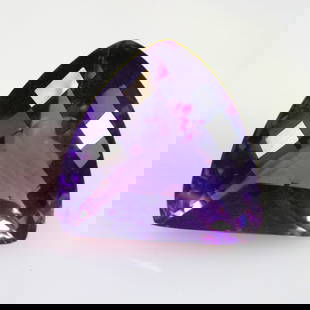 30.70 Ctw Natural Purple Amethyst Trillion Cut: Title: 131 Stone Clarity: Gemstones: 0010a00001EmBLN Carat Weight: Samsul Alam Size/Dimension: M3740 Additional Information: 30.70 Ctw Natural Purple Amethyst Trillion Cut Reserve: $300.00 Shipping: