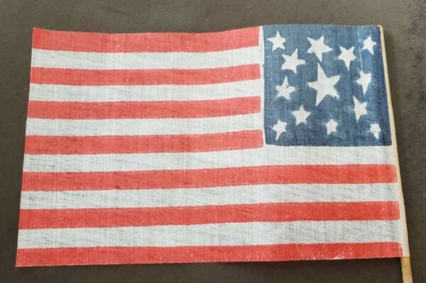 13 Star American Flag - parade flag 5 x 7 on Stick (1 of 4)