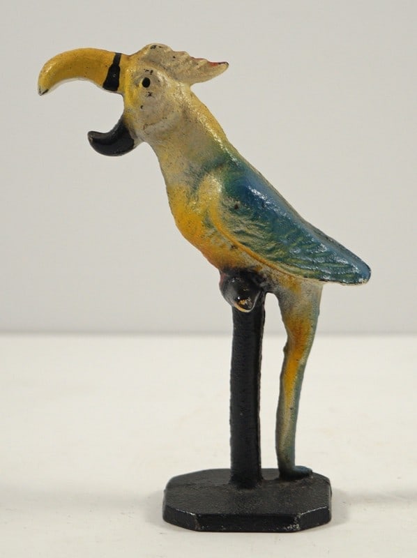 Large Parrot on Stand Cast Iron Bottle Opener (1 of 4)