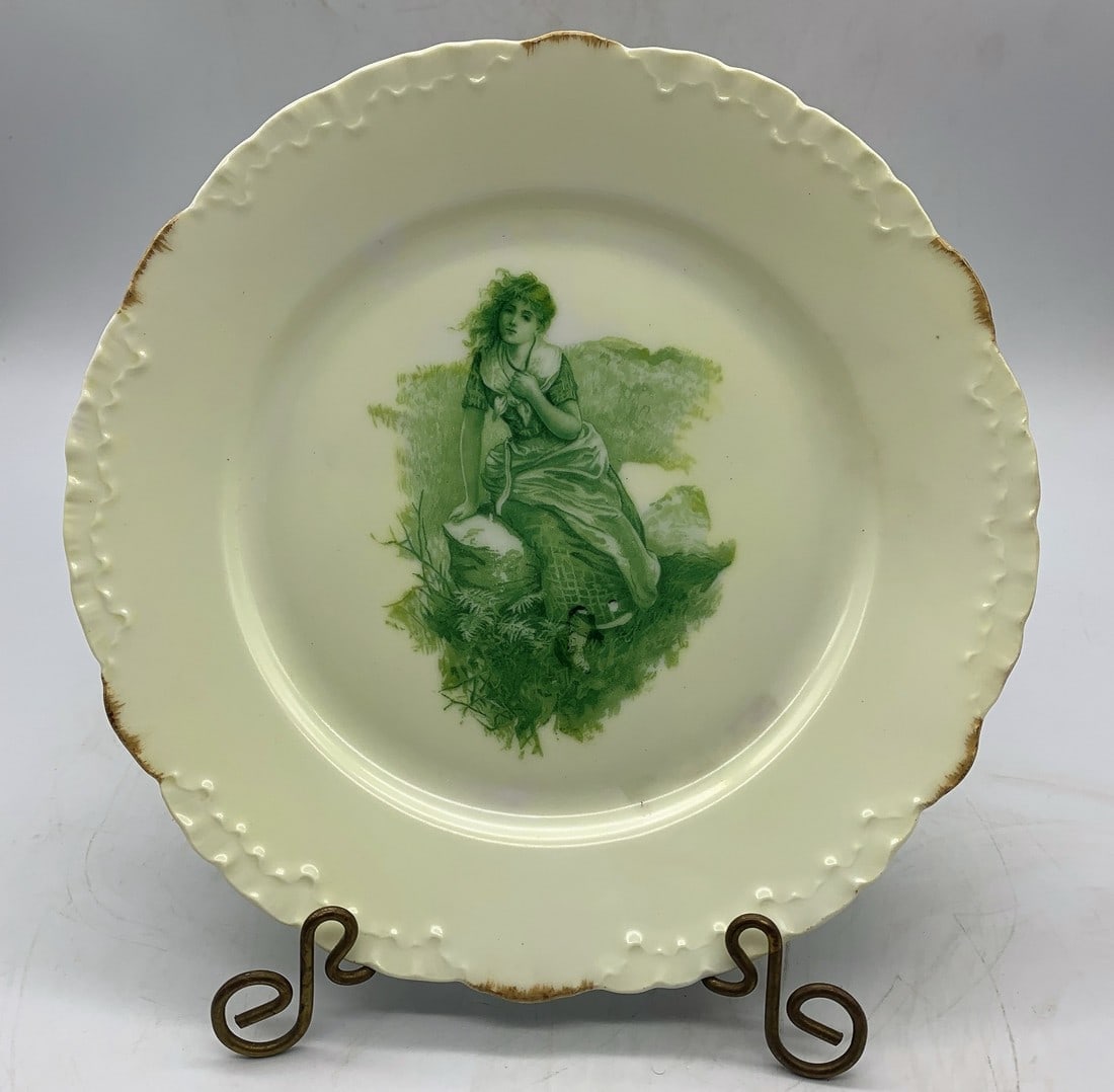 Rare Rosenthal Printemps Green Lady In Field Germany Monbijou (1 of 5)