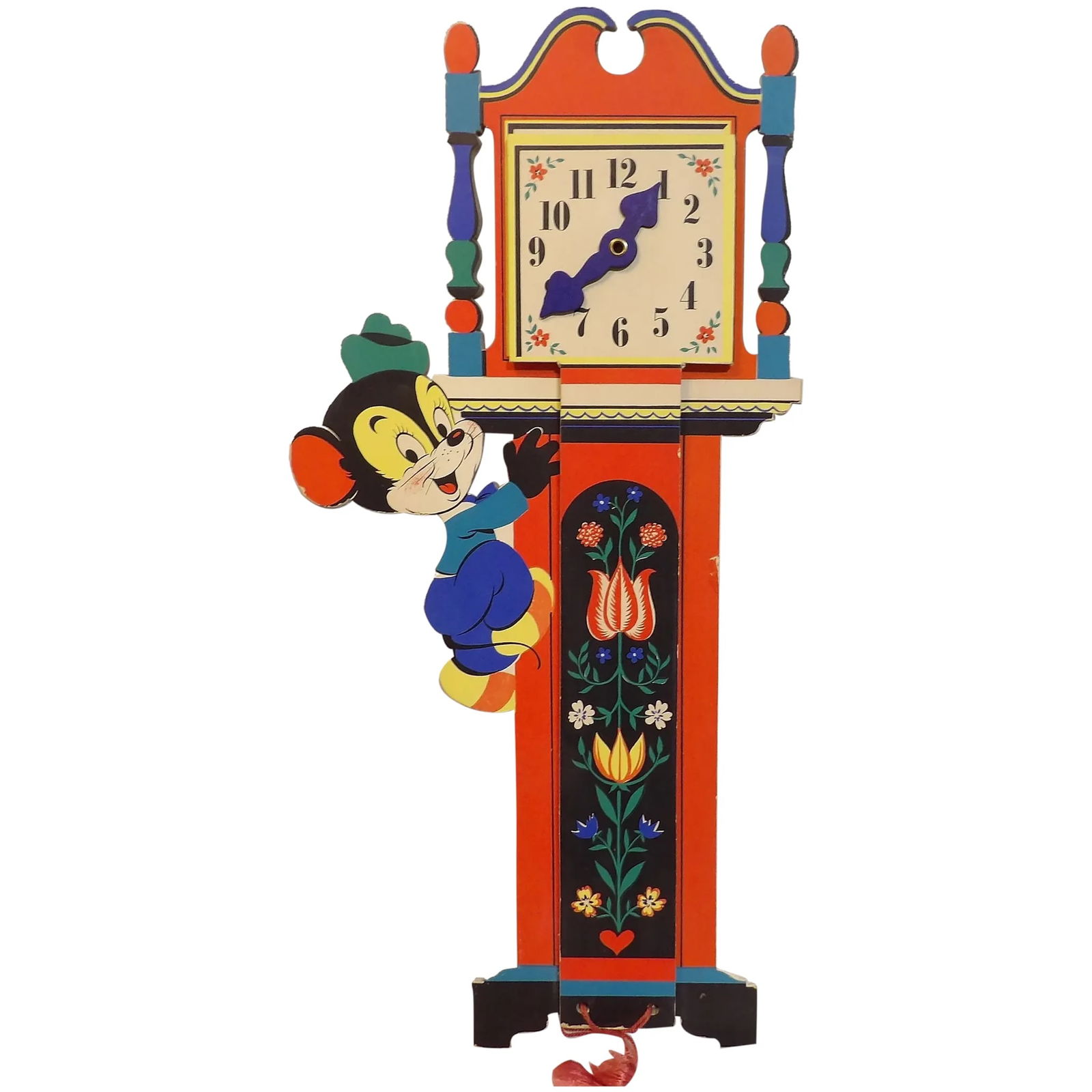 Vintage Mother Goose Pin-Ups- Grow -Up-Clock by the Dolly Toy Co. (1 of 10)