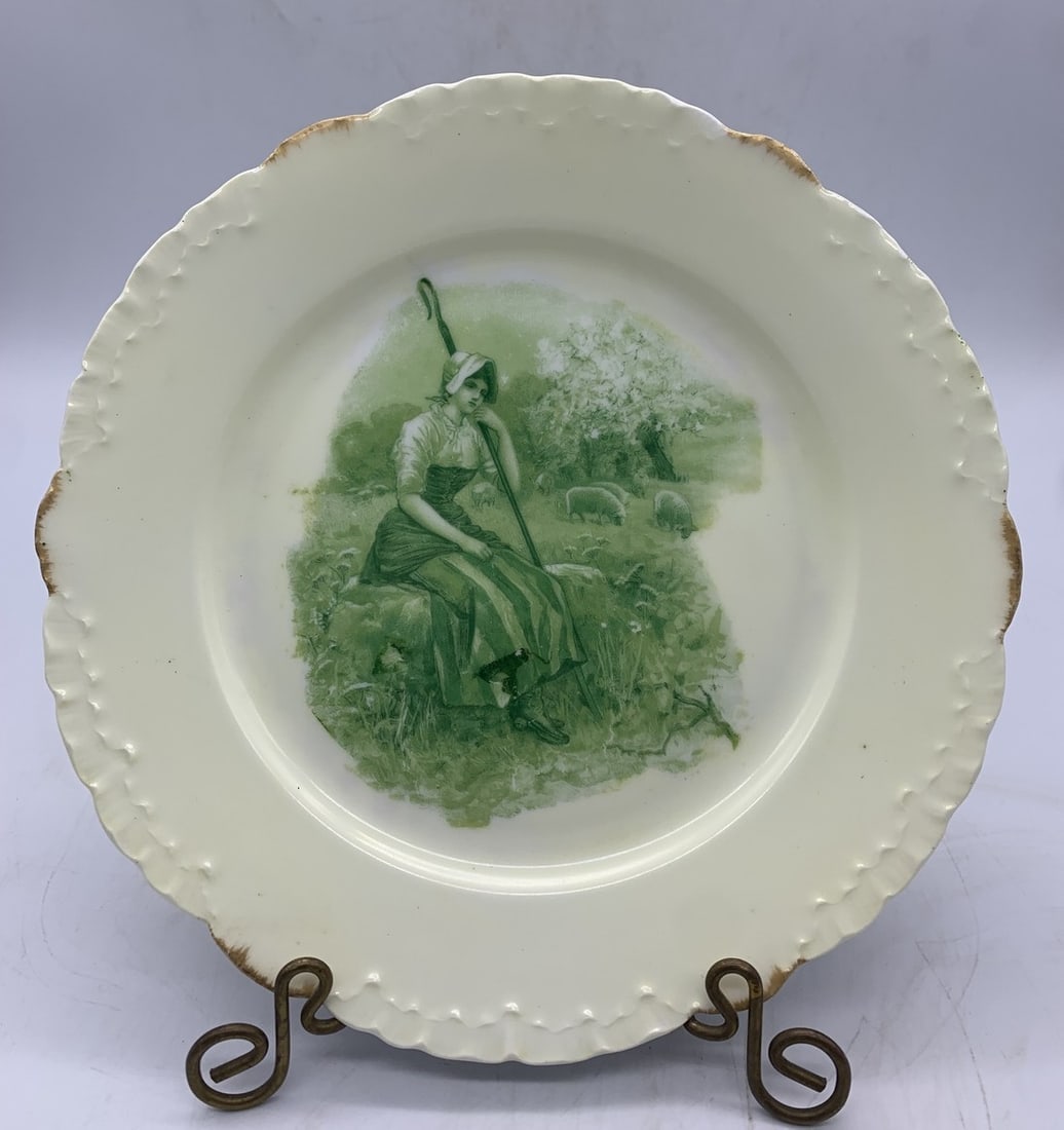 Rare Rosenthal Printemps Germany Monbijou Lady Tending Sheep (1 of 5)