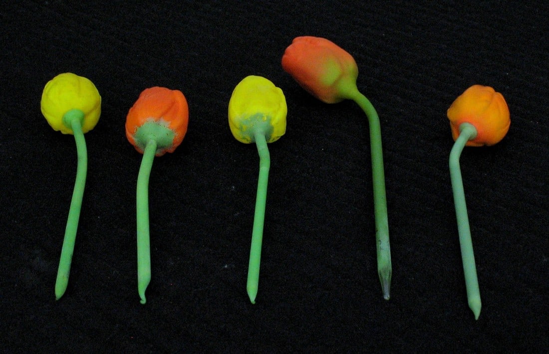 Antique German blown glass tulips (1 of 3)