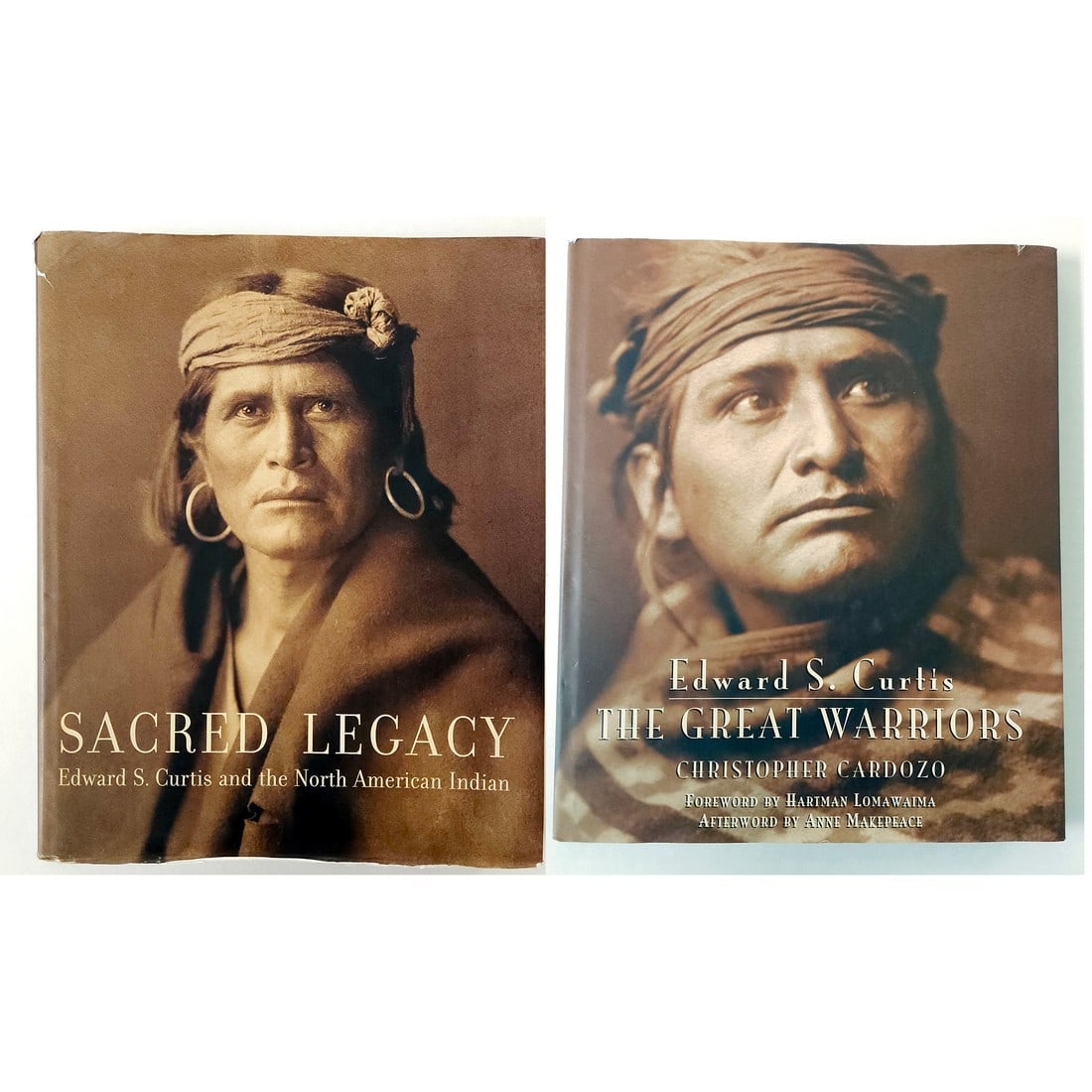 Edward Curtis Sacred Warriors Two (2) First Edition Books (1 of 20)