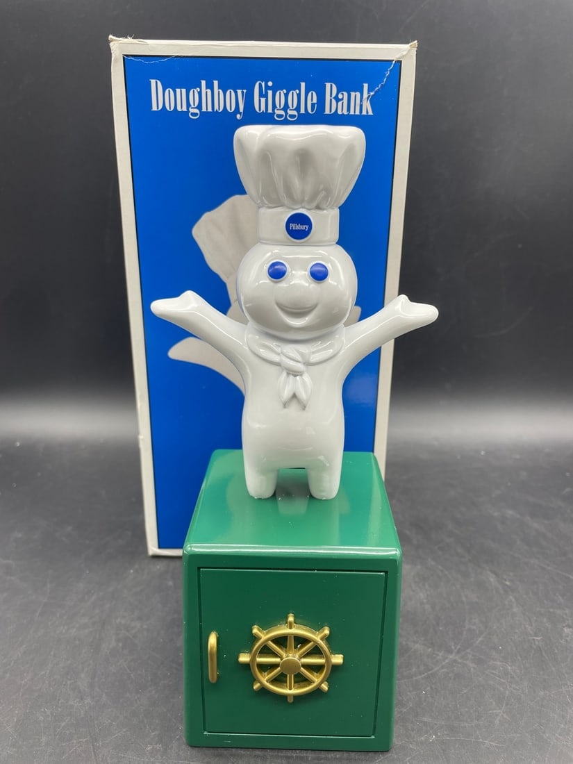 Vintage 1999 Pillsbury Dough Boy Giggle Piggy Bank (1 of 8)