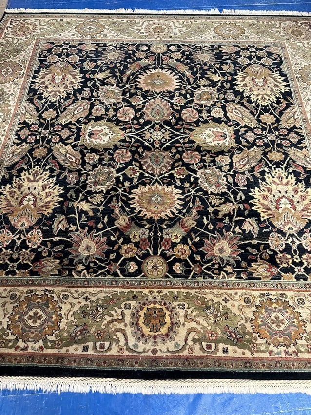 Hand Knotted Oushak 8.1x8.5 ft (1 of 6)