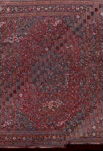 Antique Vegetable Dye Mashad Persian Large Rug 12x16: Title: Antique Vegetable Dye Mashad Persian Large Rug 12x16 Description: A Beautiful Genuine Iran ( Persia ) Mashad (Signed) rug is Hand Knotted by skillful weavers in Iran ( Persia ) with 100% Wool M