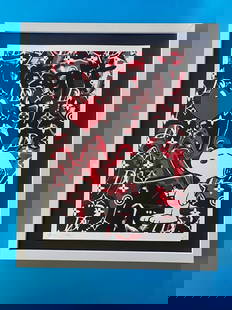 Death NYC LG Framed 16x20in Pop Art Original Certified / Snoopy Louis Vuitton 1: Pop Art Graffiti Master Artist Death NYC Hand Signed in Pencil Numbered X/100 or Artist Proof This piece is mounted on a 20 x 16 in. black acid free black board. Framed in White covering an area of 22