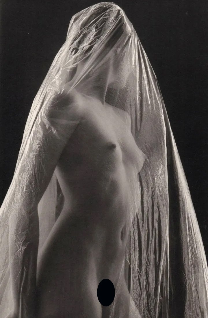 RUTH BERNHARD - Transparent, 1968: Artist: RUTH BERNHARD Print Title: Transparent, 1968 Medium: Authentic Vintage Duotone Photoengraving Printed in USA in 1980’s Image Size approx: 9 x 6” Ruth Bernhard (1905 – 2006), was a le