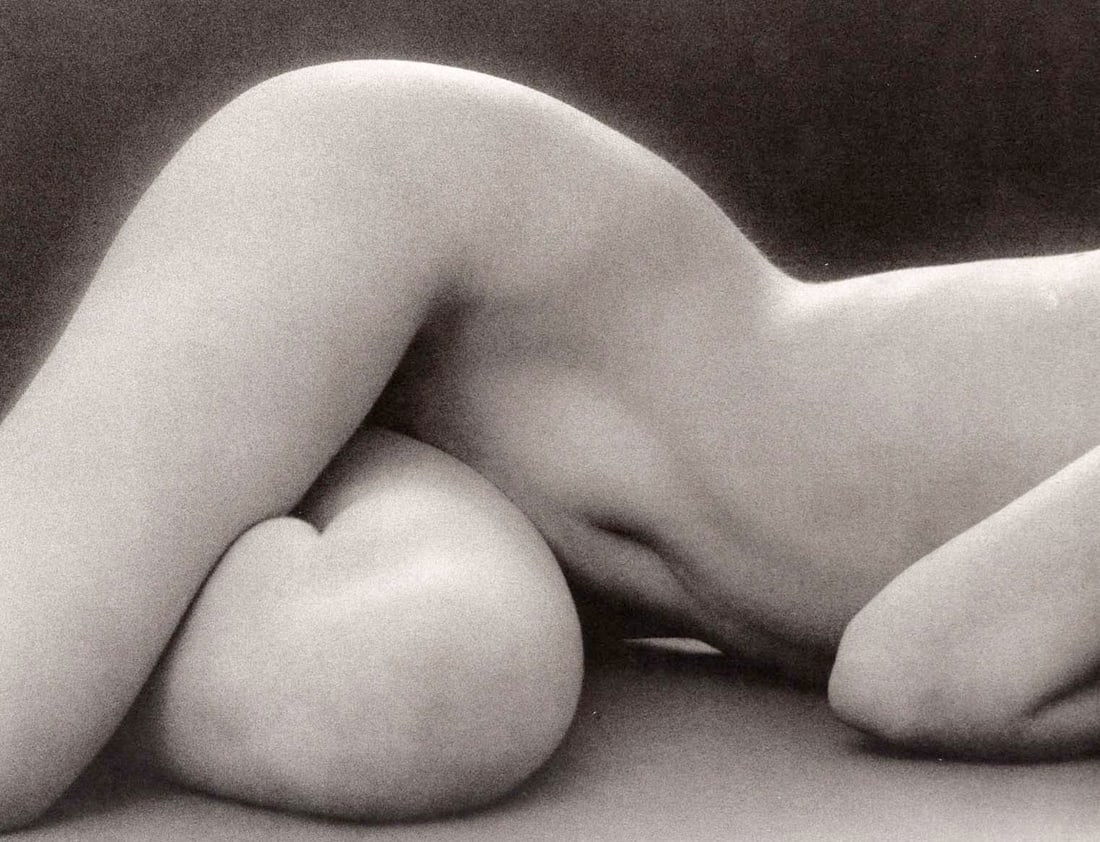 RUTH BERNHARD - Hips Horizontal, 1975: Artist: RUTH BERNHARD Print Title: Hips Horizontal, 1975 Medium: Duotone Photoengraving Printed in USA in 1980’s Image Size approx: 6 x 9”br> Ruth Bernhard (1905 – 2006), was a legen