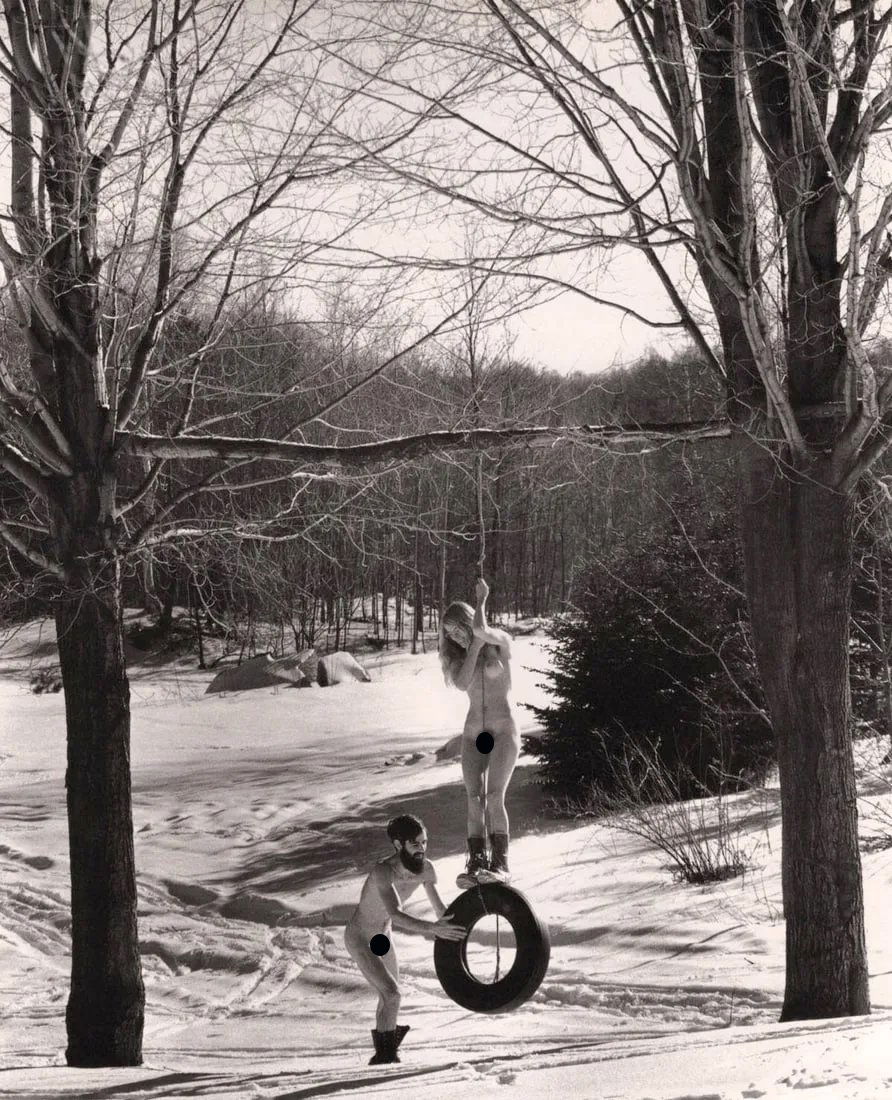 PETER SIMON -  A Vermont Winter Highlight, Tree Frog Farm, 1970-72 (1 of 2)