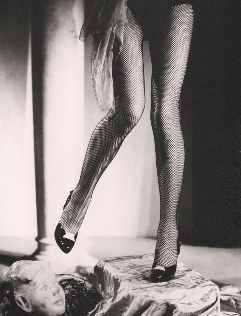 COUNT ZICHY - Fishnet tights, Charleston, Cherub, assemblage, 1953 (1 of 1)
