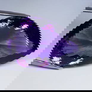 52.40 ctz" Exclusive Collection" Top Color Natural Amethyst: Title: 52.40 ctz" Exclusive Collection" Top Color Natural Amethyst Gemstones: Amethyst Color/Clarity: Purple /IF Carat Weights: 52.4 Size: 31.00 x 20.45 x 13.95 Additional Information: Pear / Bolivia