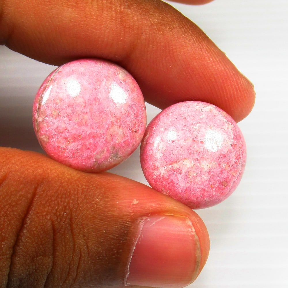 35.09 Ct - Natural Thulite Pair (1 of 2)