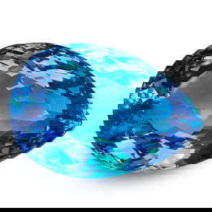 59.84 Cts Flawless Natural Swizz Blue Topaz Freeshipping: Title: 59.84 Cts Flawless Natural Swizz Blue Topaz Freeshipping Color Clarity: Blue/VS Gemstone:Topaz Carat Weights: 59.84 Cts Size/Dimensions: 27.33 x 19.10 x 13.79 mm Reserve: $500.00 Shipping: Dome