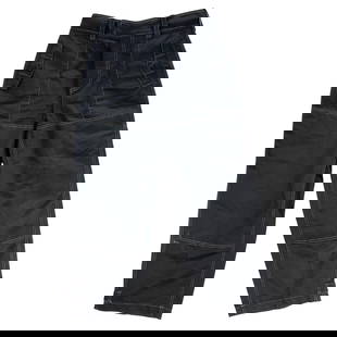 Marni Black Wide Leg Pants, Size 42: Title: Marni Black Wide Leg Pants, Size 42 Description: Product details: The pants feature wide leg style, high waited with white stitching detail and buttoned pockets detail. Details: About the Item