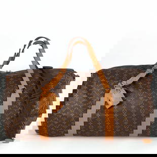 LOUIS VUITTON travel bag Polochon 65 monogram: Title: LOUIS VUITTON travel bag Polochon 65 monogram Materials: Coated canvas Measurements/Size: L: 65cm - H: 35cm - W: 30cm Description: (5350B425). Louis Vuitton travel bag Polochon 65 monogram. Rar