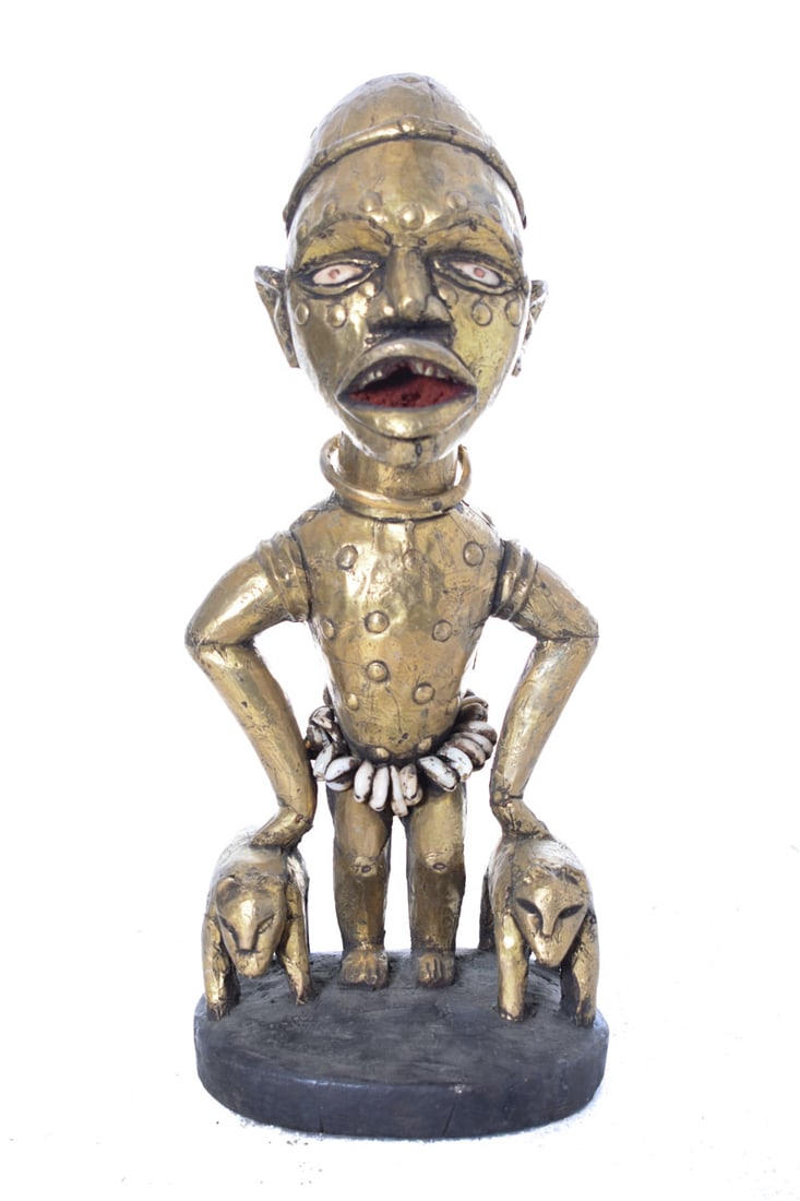 Figure - Cauris, Copper, Wood - Yombe - Congo (1 of 9)