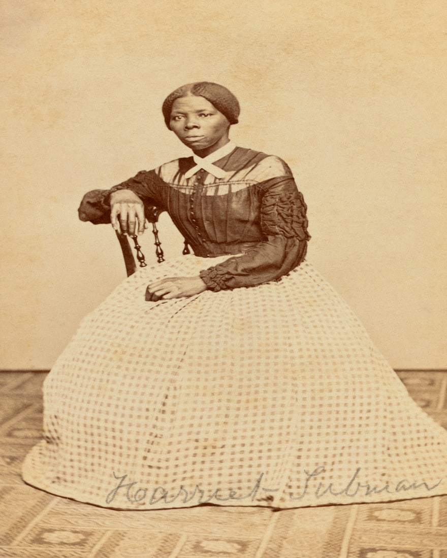 1868, SIGNED PORTRAIT OF HARRIET TUBMAN AT 46 YRS OF AGE (1 of 1)