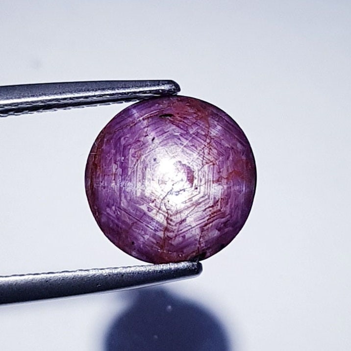 5.93 Ctz Stunning Purple Pink Natural Star Ruby (1 of 4)