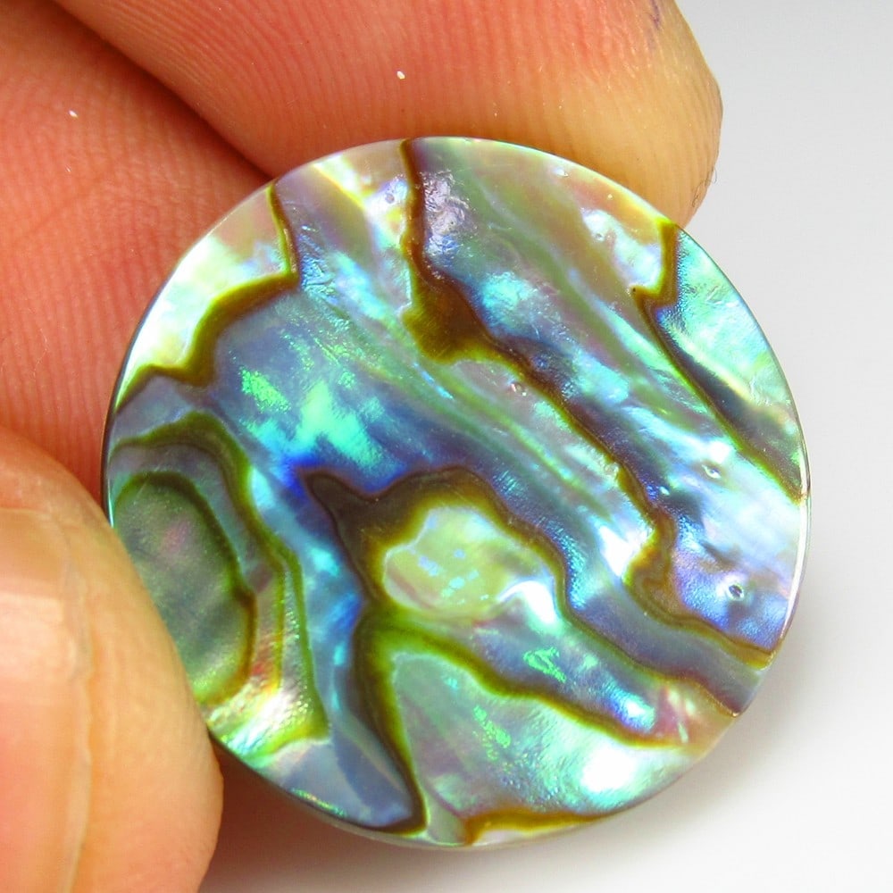 Natural Abalone Sae Shell Quartz - 6.84 Ct (1 of 2)