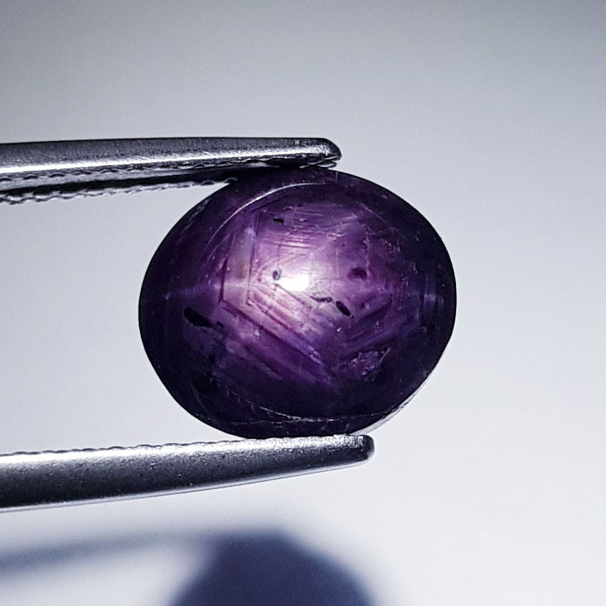 9.00 Ctz Stunning Purple Pink Natural Star Ruby (1 of 4)