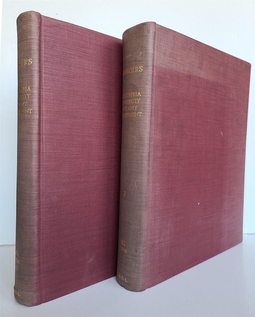 1895 COLUMBIA COLLEGE BOTANY NORTH AMERICAN SPECIES antique ILLUSTRATED 2 vols (1 of 10)